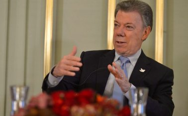 El mandatario resaltó la importancia que tuvo este premio en medio de la coyuntura que se generó por el triunfo del No. Colprensa