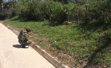 Las autoridades intensificaron los registros en la zona. Ejército Nacional