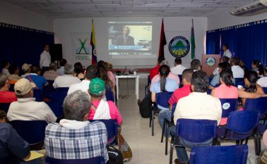 En el auditorio de Asozulia el Igac presentó a los productores y usuarios del distrito de riego los resultados del estudio de suelo que se adelantó para Puerto Santander, El Zulia y Cúcuta. Alfredo Estévez