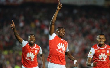 El solitario gol lo marco Héctor Urrego, en el primer tiempo. AFP