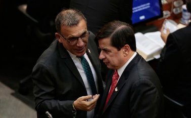 Roy Barreras y Juan Fernando Cristo, ministro del interior.  Colprensa