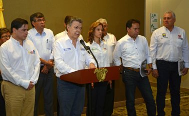 El presidente de Colombia, Juan Manuel Santos Calderón, se reunió ayer con líderes gremiales y autoridades de Norte de Santander, para hablar sobre la realidad económica del departamento y de los problemas que ha generado el cierre fronterizo. Rodrigo Sandoval