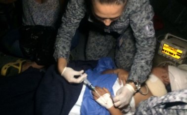Fue necesario trasladar a la pequeña a Bucaramanga, por la gravedad de las lesiones. Colprensa