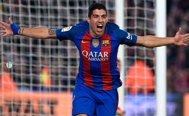 El futbolista uruguayo, Luis Suárez, fue destacado por el portal de la IFFHS, como el mejor goleador de 2016. AFP