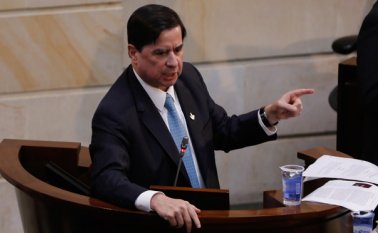 el ministro del Interior, Juan Fernando Cristo, hizo algunas precisiones sobre la Ley de Amnistía, después de su aprobación en el Congreso. Colprensa