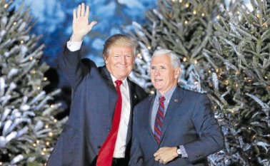 Donald Trump celebró su triunfo en Estados Unidos. AFP