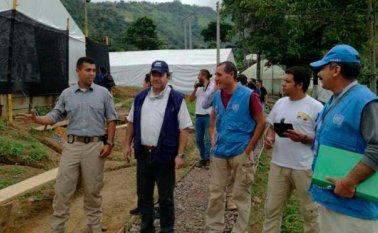 El defensor del Pueblo se convirtió en la primera autoridad nacional que firmó el libro de visitas del mecanismo tripartito de verificación en Planadas. Colprensa