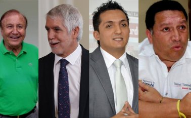 Rodolfo Hernández, alcalde de Bucaramanga. Enrique Peñalosa, alcalde de Bogotá. Juan Pablo Gallo, alcalde de Pereira. Manuel Vicente Duque, alcalde de Cartagena. Colprensa