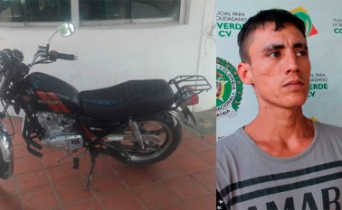 Didier Andrés Hernández, de 25 años, fue detenido en el barrio Pamplonita. Policía Nacional