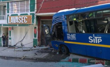 Así quedó el bus del SITP accidentado en Bogotá- Tomada de Internet
