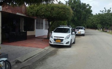 La mujer llegó a su casa en el barrio García Herreros en este vehículo La Opinión