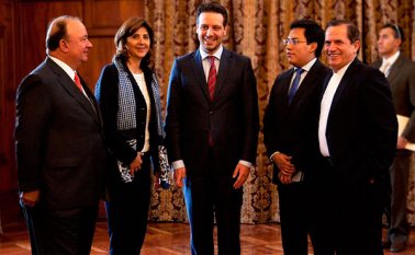 El ministro de Defensa Nacional y la canciller de Colombia se reunieron con sus homólogos ecuatorianos en el Palacio de las Najas, sede principal del Ministerio de Relaciones Exteriores y Movilidad Humana, en Quito . Colprensa