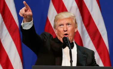 El nuevo presidente de Estados Unidos seguirá haciendo sus shows, según los expertos. AFP