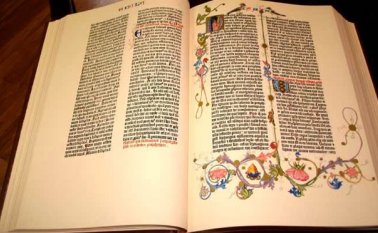La Biblia de Gutenberg podrá ser leida en internet. Tomada de Internet