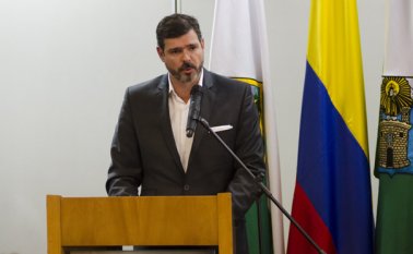 Durante la inauguración de Colombiatex 2017, Eduardo Botero, presidente ejecutivo de Inexmoda, invitó a los empresarios del sector a seguir invirtiendo en innovación y productividad. Cortesía