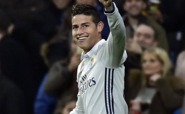 James Rodríguez, volante del Real Madrid. AFP