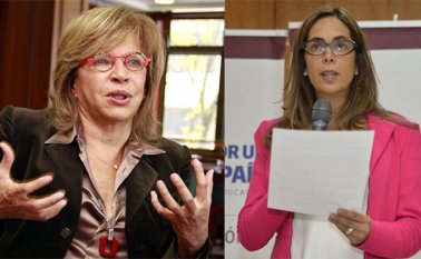 Cecilia álvarez y Gina Parody. Colprensa