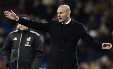 Zinedine Zidane, entrenador del Real Madrid. AFP