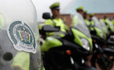 Johan David Velasco Chantré tenía 21 años y llevaba uno en la Policía de Bogotá. Colprensa