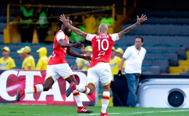En el estadio Nemesio Camacho El Campín, Independiente Santa Fe enfrentó al Independiente Medellín. Colprensa