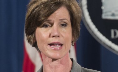 Yates estaba al frente del Departamento de Justicia desde la renuncia de Loretta Lynch, y debeía permanecer en el cargo hasta que el Senado confirme a Jeff Sessions al frente de la cartera. AFP