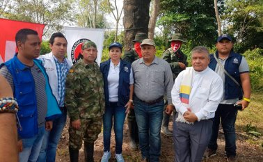 Freddy Ernesto Moreno Maecha fue entregado por la guerrilla a una comisión humanitaria. Colprensa