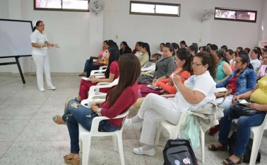En el hospital de Ocaña se presentó al equipo de vacunación los alcances del programa para este año. Javier Sarabia