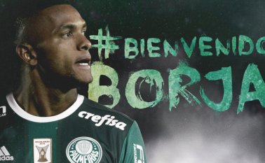 Así publicó en redes sociales Palmeiras la llegada de Borja
 Tomada de Internet