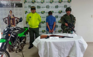 El capturado haría parte de la red de apoyo del frente Héctor del Ejército de Liberación Nacional (Eln). Polícía Nacional
