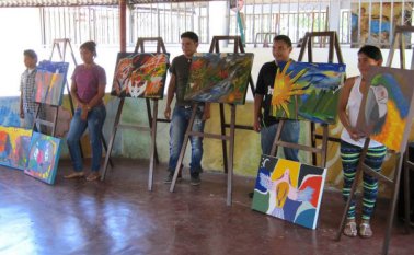 Los nuevos artistas tibuyanos demostraron un talento cautivador y lleno de colores. Cortesía