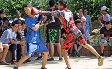 Los muchachos esperan ansiosos el momento para calzarse los guanates y mostrar lo aprendido. Mario Caicedo