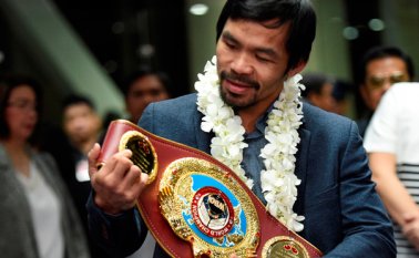 Elegido senador el pasado año, Pacquiao regresó al cuadrilátero el pasado 5 de noviembre, siete meses después de su retirada. Archivo