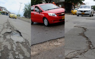 La mayor parte del trayecto de la avenida Kennedy presenta esta falla en el pavimento, lo que confirma que el concreto no reunía las condiciones de calidad exigidas para este tipo de obra. Mario Franco