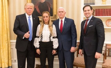 Donald Trump y Lilian Tintori. Twitter