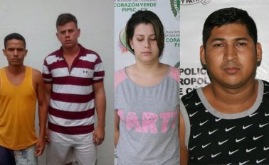 Los capturados fueron dejados a disposición de la Unidad de Reacción Inmediata Suministrada