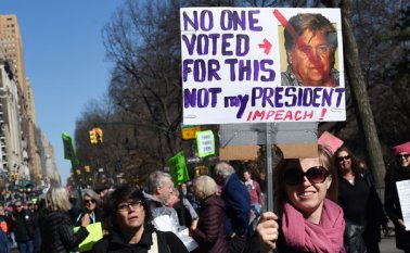 Protestas similares a la de Nueva York se vivieron ayer en el Día de los Presidentes en otras grandes ciudades como Los Ángeles, Chicago, Atlanta, Filadelfia y Washington DC. AFP