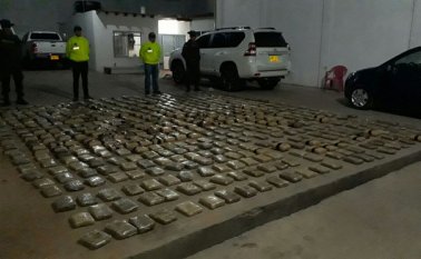 La droga fue hallada en una casa del barrio Chaparral de Los Patios. Policía