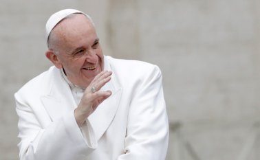 Francisco se pronunció este viernes sobre el derecho al agua. AP