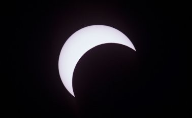 Luego de Argentina y antes de Africa, el eclipse podía observarse en el Atlántico Sur AFP