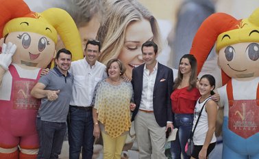 Jairo Ramos, Diego Yáñez, Nhora Montañez, Iván Lalinde, Claudia Montañez y Sarita Chacón. Mario Caicedo