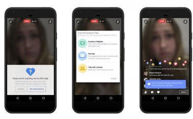 La imagen distribuida por Facebook muestra una demostración de apoyo en vivo, una de varias herramientas de la red social para la prevención del suicidio. Facebook está perfeccionando sus herramientas de prevención del suicidio. AP