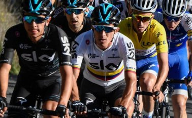 Henao, que aún sueña con el título, está a 46 segundos de Alaphilippe, quien ha tenido un muy buen desempeño en la competencia. AFP