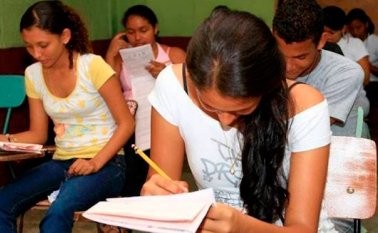 Estudiantes durante las Pruebas Saber 11°. Colprensa