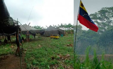 Decenas de militares del vecino país se habían instalado desde el domingo en zona rural de Arauquita, en Arauca. Cortesía
