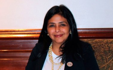 La canciller venezolana Delcy Rodríguez denunció que se erigieron versiones que pretendían "distorsionar" la verdad de los hechos.  Colprensa