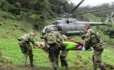 El disparo fue hecho por un miliciano de la 'Compañía Camilo Cien Fuegos' del Eln. Colprensa
