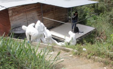 Miembros del CTI de la Fiscalía practicaron el levantamiento. Cristian Herrera