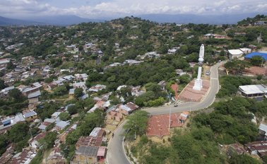Así se ve el santuario de la Virgen de Fátima, lugar que es frecuentado en mayo y en Semana Santa por cientos de feligreses y turistas. Juan Pablo Cohen