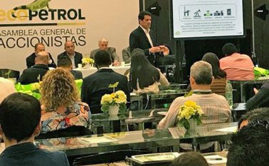 Felipe Bayón Pardo, vicepresidente ejecutivo de Ecopetrol, indicó que serán $945.000 millones en ganancias, un total de $23 por acción. Cortesía