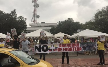 El concejal del centro democrático, Juan Carlos Capacho, fue uno de los principales promotores de la movilización en Cúcuta. Cortesía